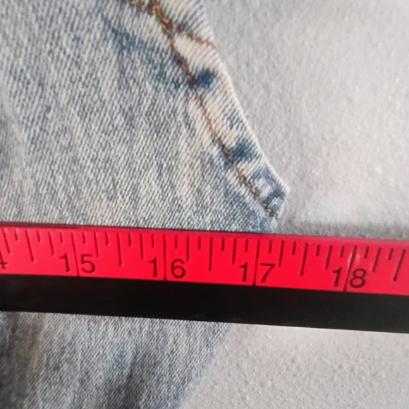 Jade By Jane Denim Jumpsuit XL Wide Leg Open Back Boho Cottagecore - Picture 10 of 13